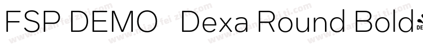 FSP DEMO   Dexa Round Bold字体转换